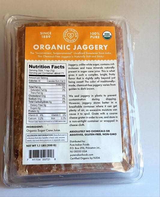 Jaggery, Organic
