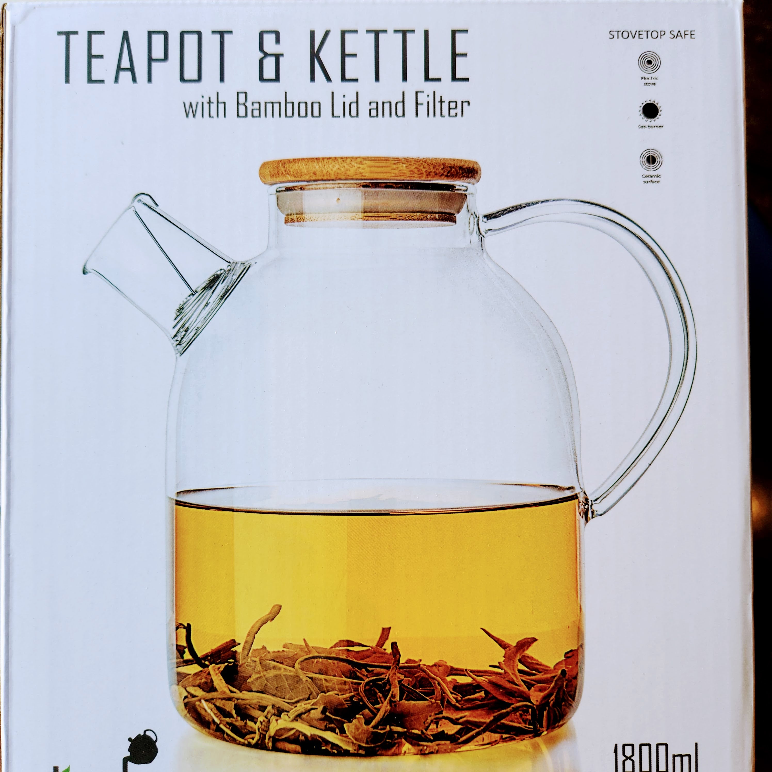 Glass on sale teapot electric